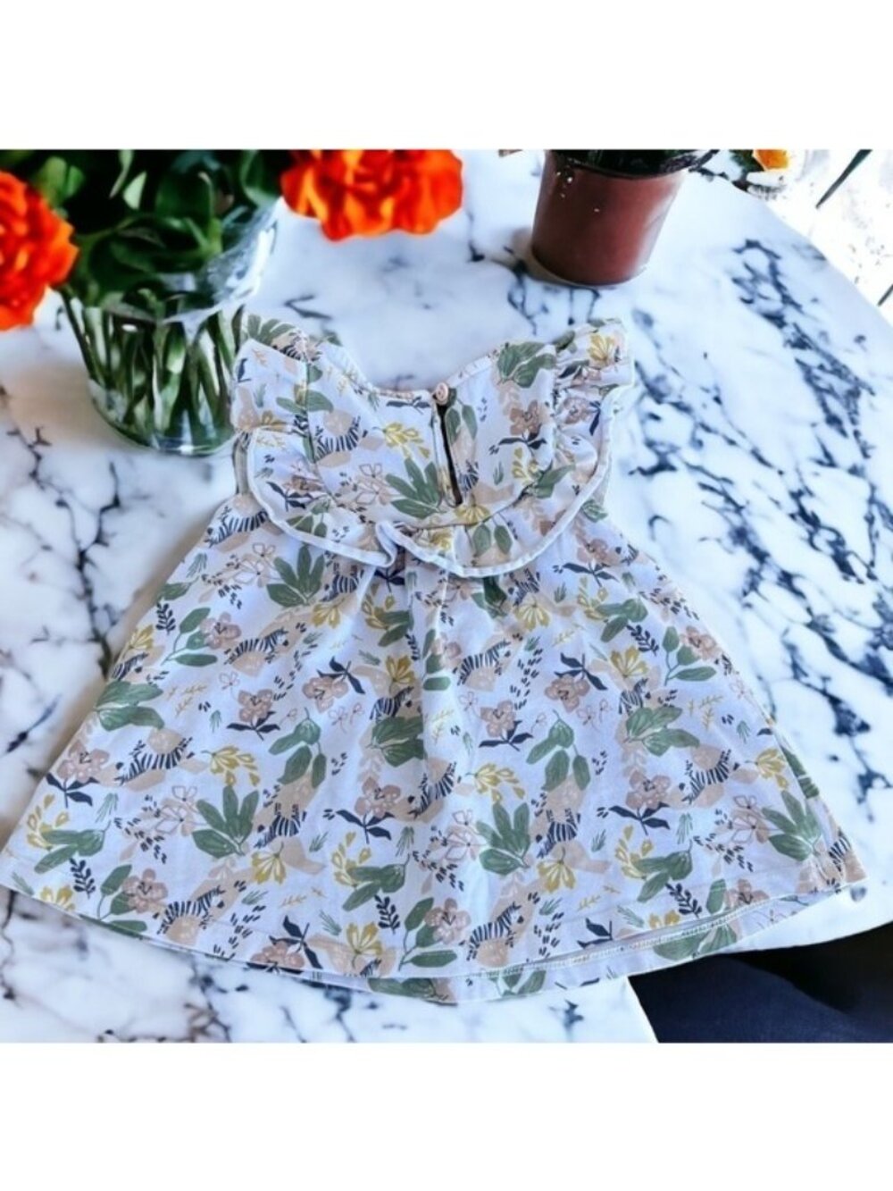Tommy Bahama Toddler Girl Size 2T Matching Top & Shorts Set Floral Blush - Picture 6 of 12